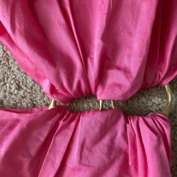 NWT- AJE Hot Pink “Solstice” Cutout Mini Dress - Picture 8 of 9